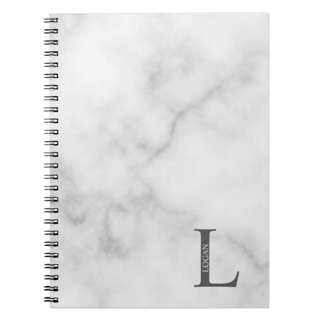 Espiral Caderno Personalizado com Monograma e Nome (Frente)