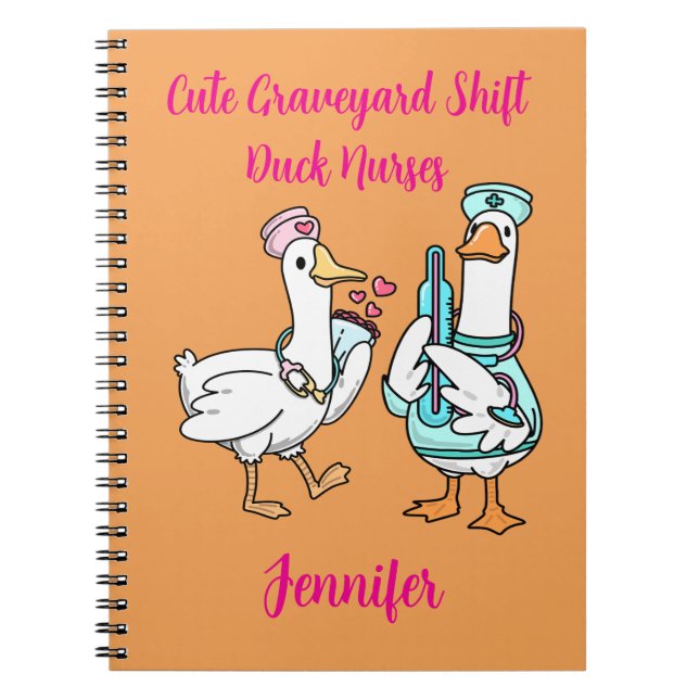 Espiral Caderno Personalizado com Nome de Enfermeira com P (Frente)