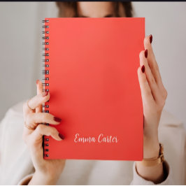 Espiral Caderno Personalizado com Nome, Diário Personaliza