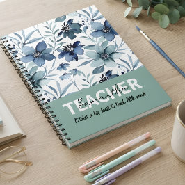Espiral Caderno Personalizado com Nome do Professor de Pre