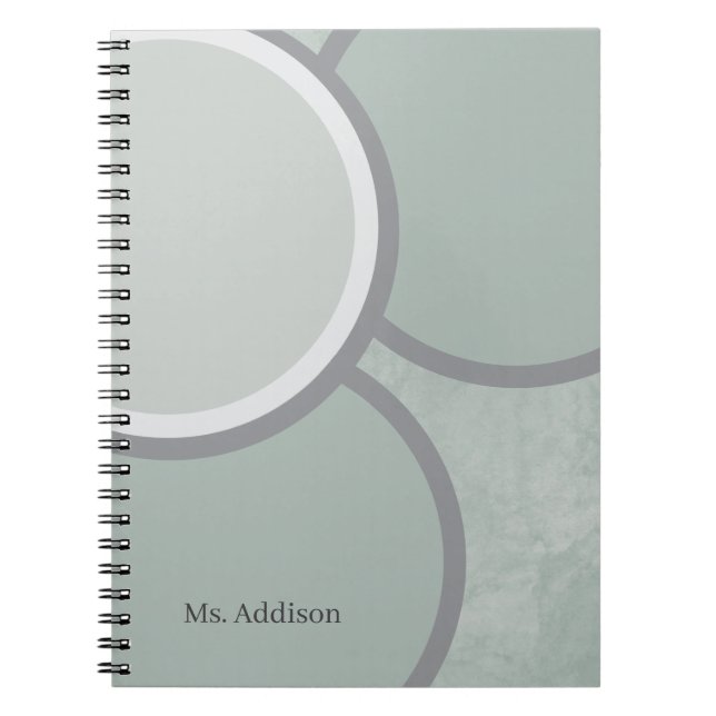 Espiral Caderno personalizado com nome encadernação espira (Frente)