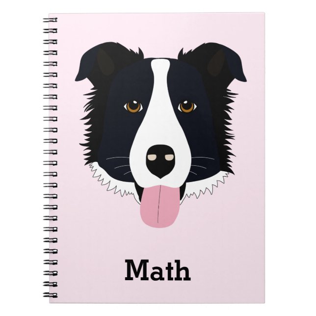 Espiral Caderno Personalizado com Padrão de Cachorro (Frente)