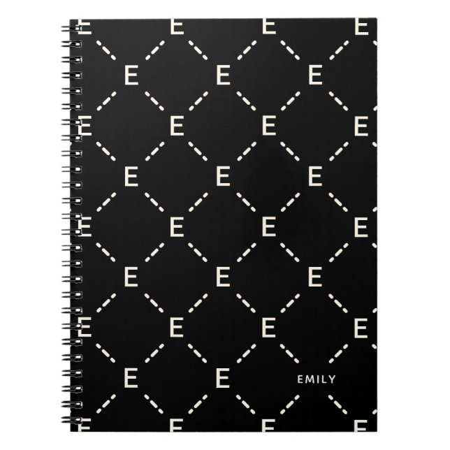 Espiral Caderno Personalizado com Padrão Geométrico de Mon (Frente)
