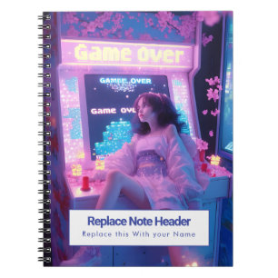 Espiral Caderno Personalizado com Tema de Anime