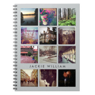 Espiral Caderno personalizado da foto de Instagram