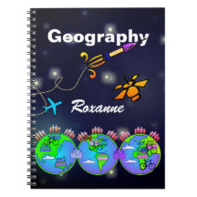 Caderno personalizado da geografia