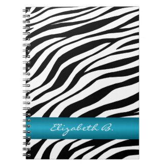 Espiral Caderno personalizado da listra azul do impressão