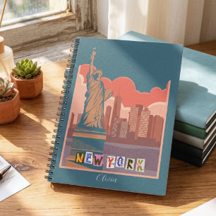 Espiral Caderno Personalizado da Silhueta Artística de Nov