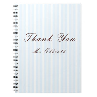 Espiral Caderno Personalizado de Agradecimento ao Professo