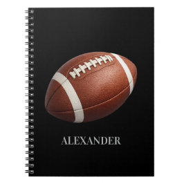 Espiral Caderno personalizado de futebol americano Design 