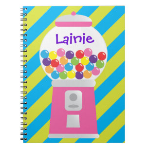 Espiral Caderno personalizado de Gumball máquina