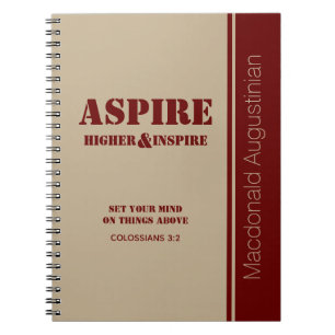 Espiral Caderno Personalizado de Inspiração ASPIRE Journal