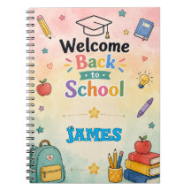 Caderno Personalizado de Volta às Aulas