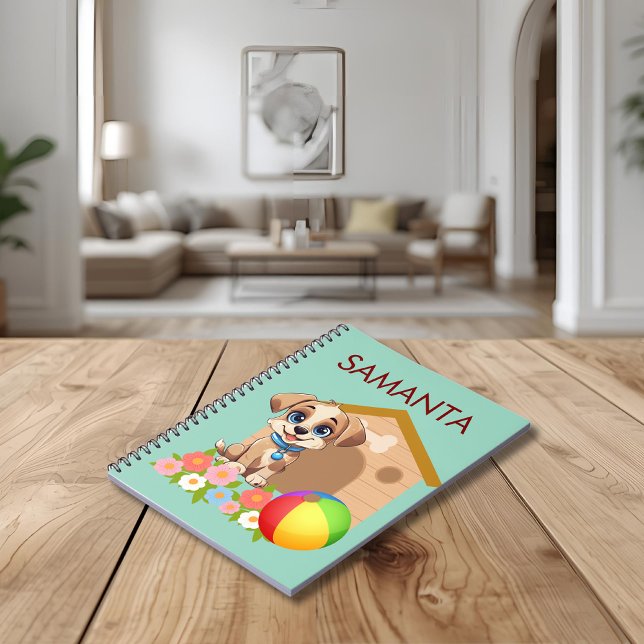 Espiral Caderno Personalizado do Cachorrinho (Criador carregado)