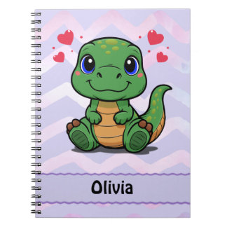 Espiral Caderno Personalizado do Dinossauro T-Rex