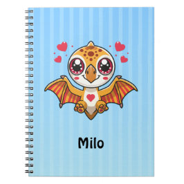Espiral Caderno Personalizado do Dinossauro Voador – Adici