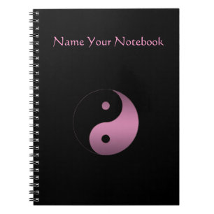 Espiral Caderno personalizado do símbolo de Yin Yang