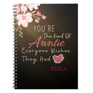Espiral Caderno Personalizado Elegant Script & Heart