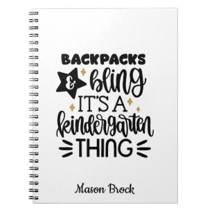 Espiral Caderno personalizado engraçado para jardim de inf