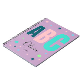 Espiral Caderno Personalizado Fofo para Meninas Volta às A