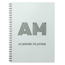 Caderno Personalizado Geométrico Verde Sage Minima
