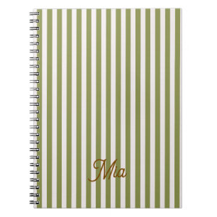 Espiral Caderno Personalizado Listrado Nome Personalizado