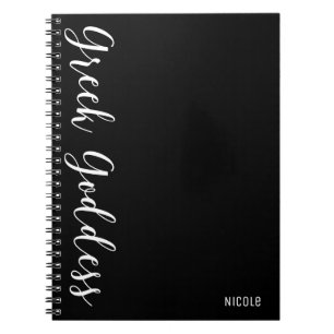 Espiral Caderno Personalizado Moderno Deusa Grega