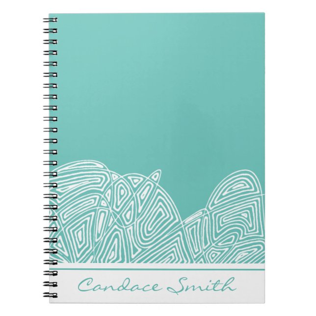 Espiral Caderno Personalizado Ondas (Frente)