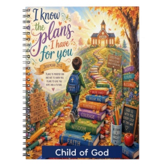 Espiral Caderno Personalizado para Crianças Cristãs