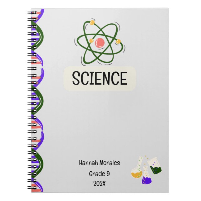 Espiral Caderno Personalizado para Estudantes (Frente)