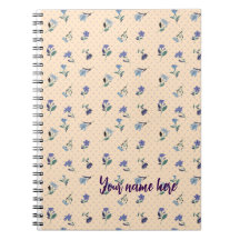 Caderno Personalizado Peachify Pastel Blooms