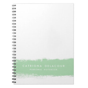 Espiral Caderno personalizado respingo da aguarela da