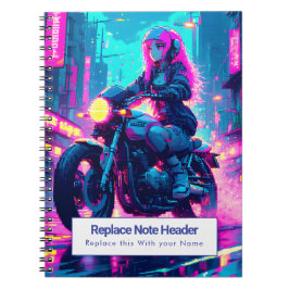 Espiral Caderno Personalizado Temático de Anime
