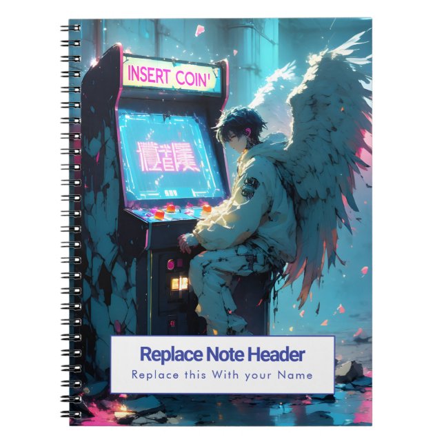 Espiral Caderno Personalizado Temático de Anime (Frente)