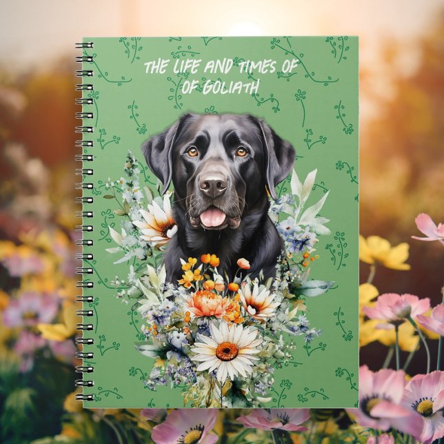 Espiral Caderno Personalizado Vida e Tempos de Cães Labrad (Criador carregado)