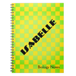 Espiral Caderno Personalizado Xadrez Retro dos Anos 90