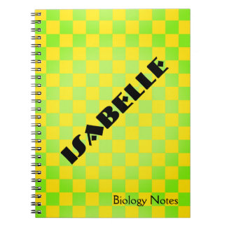 Espiral Caderno Personalizado Xadrez Retro dos Anos 90