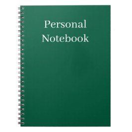 Espiral caderno pessoal minimalista