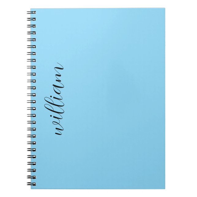 Espiral Caderno presente monograma nome feminino script az (Frente)