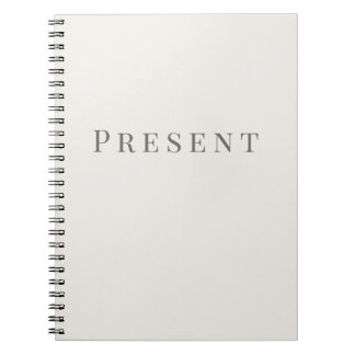 Espiral Caderno Presente – Tipografia Mínima
