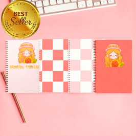 Espiral Caderno Princesa Escolar 🌻✨