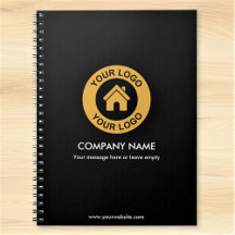 Caderno Promocional com Logotipo e Texto Personali