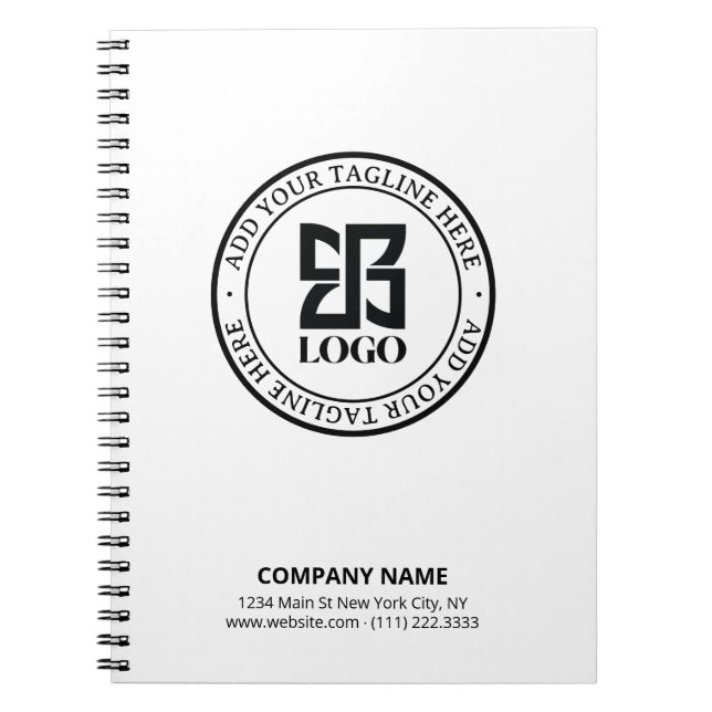 Espiral Caderno Promocional de Negócios Pequenos com Logot (Frente)