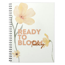 Espiral Caderno Pronto para Florescer