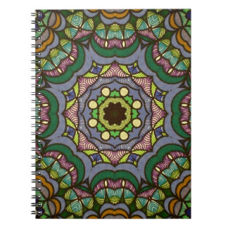 Espiral Caderno psicadélico