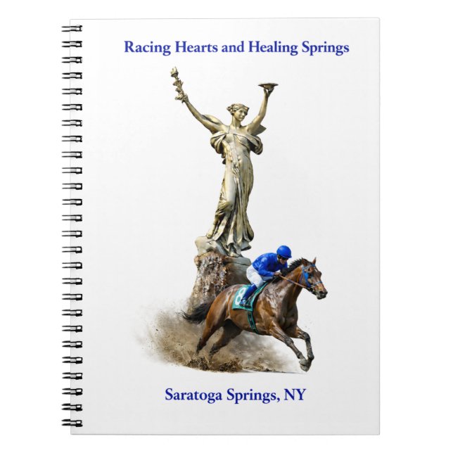 Espiral Caderno Racing Hearts e Healing Springs (Frente)