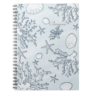 Espiral Caderno Recife de Coral da Praia Concha & Estrela 