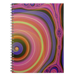Espiral Caderno redemoinho de arco-íris