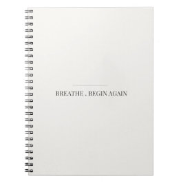 Espiral Caderno Respirar e Recomeçar – Diário de Mindfulne