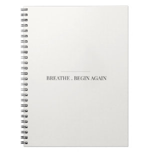 Espiral Caderno Respirar e Recomeçar – Diário de Mindfulne